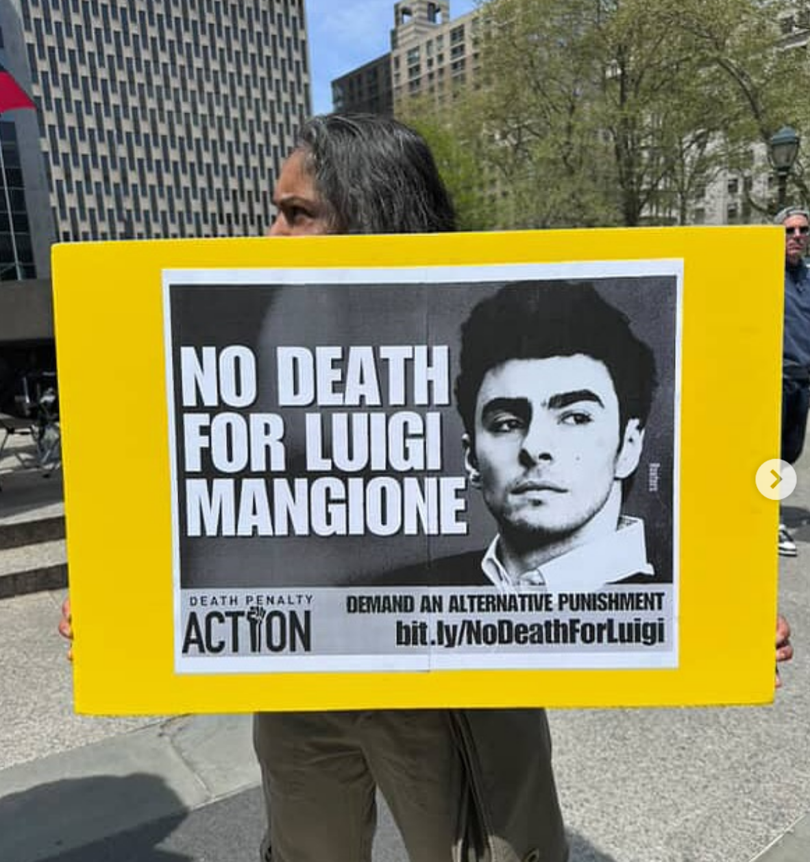 Death Penalty Action protester